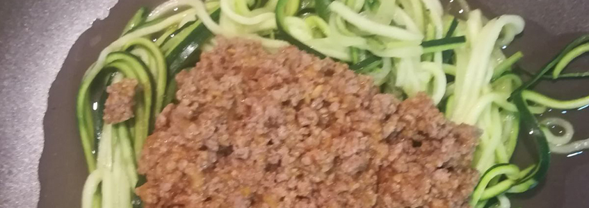 Spaghette bolgnese Low Carb