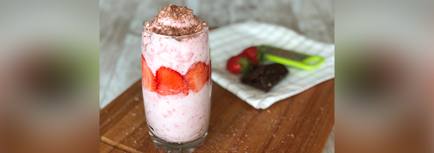 Mousse de căpșuni