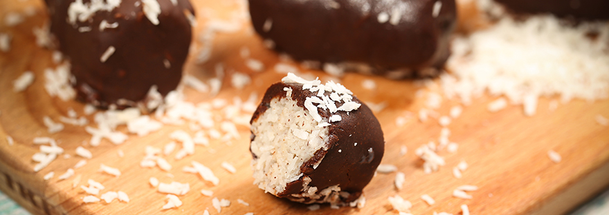 Bomboane de cocos în ciocolată