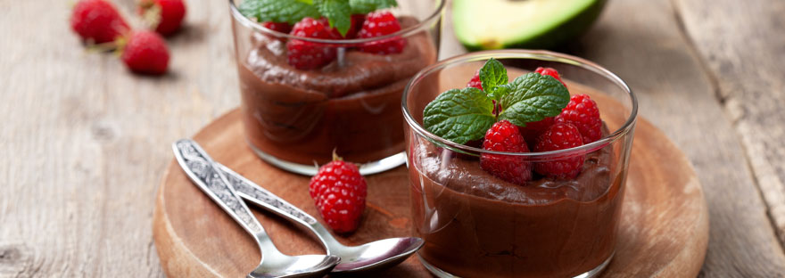 Mousse cu ciocolată și avocado